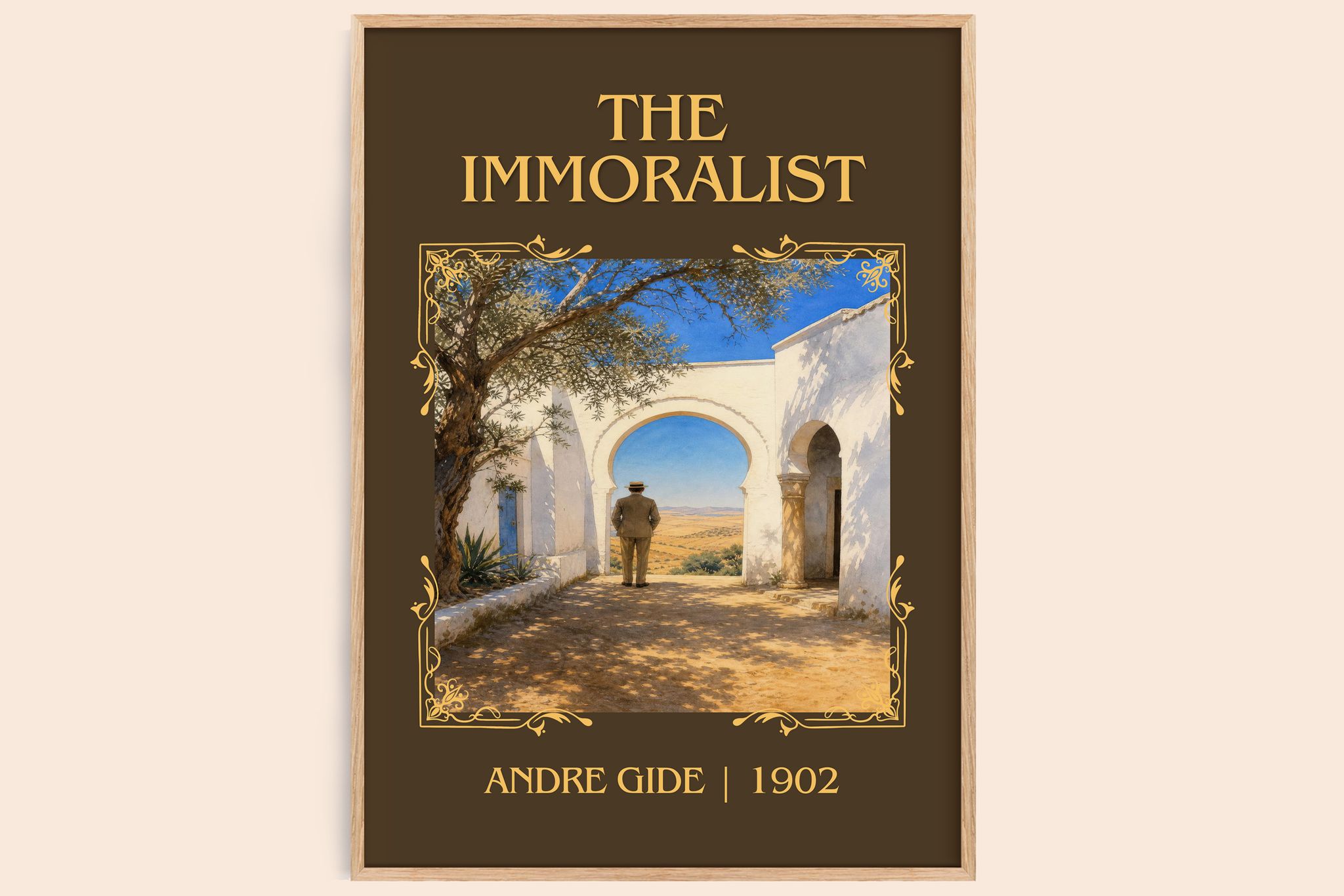 The Immoralist Classic Book Art Print by André Gide