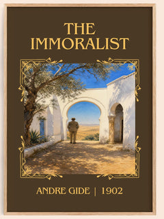 The Immoralist Classic Book Art Print by André Gide – book poster