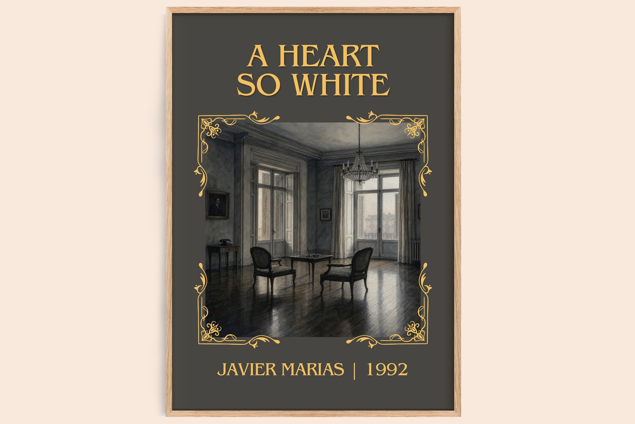 A Heart So White Classic Book Art Print by Javier Marias