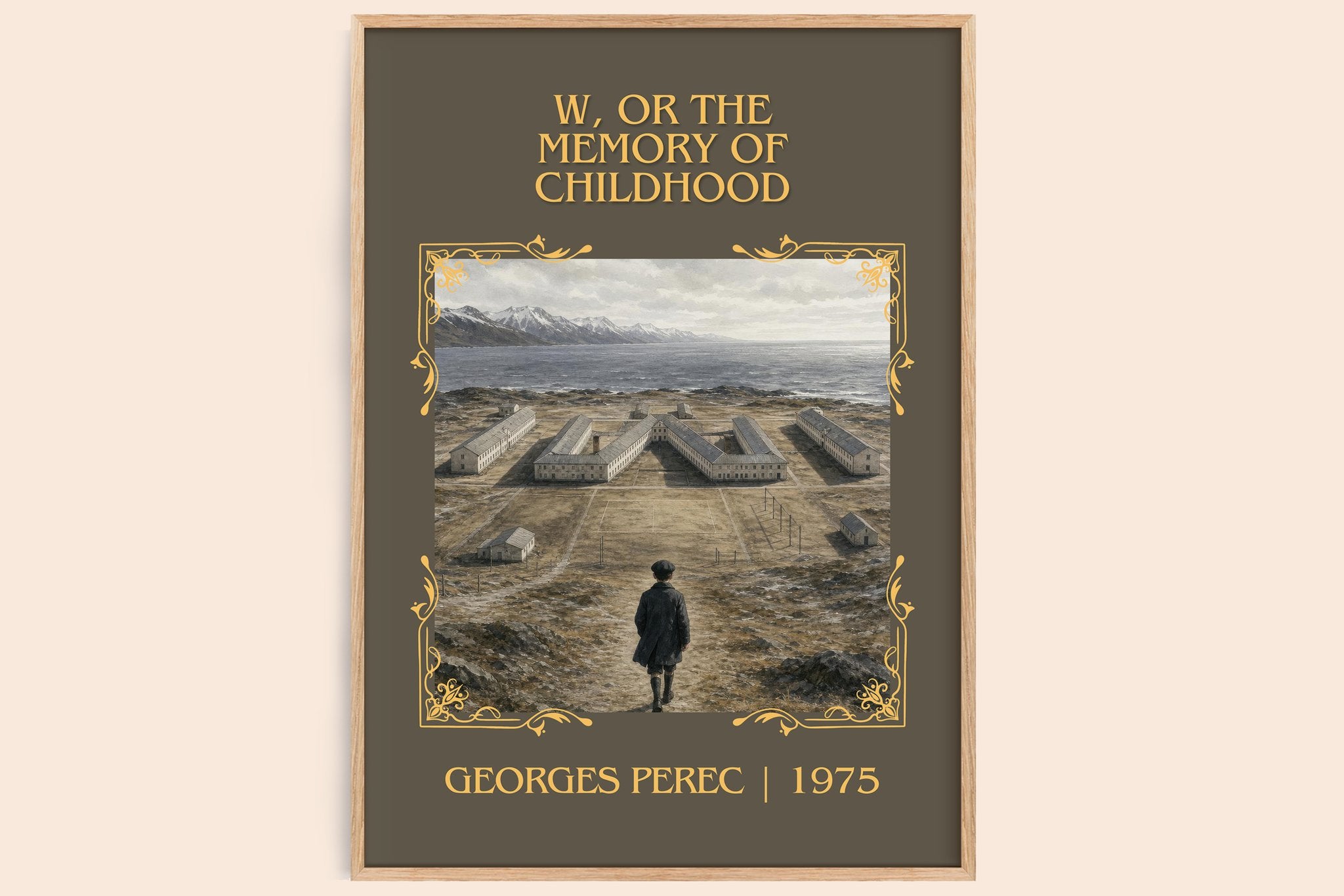 W, or the Memory of Childhood Classic Book Art Print by Georges Perec