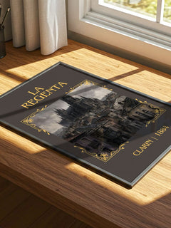 La Regenta Classic Book Art Print by Clarín – print on a sunlit desk