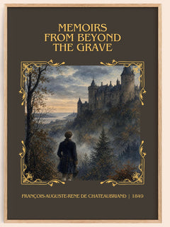 Memoirs From Beyond the Grave Classic Book Art Print by François-Auguste-René de Chateaubriand – book poster