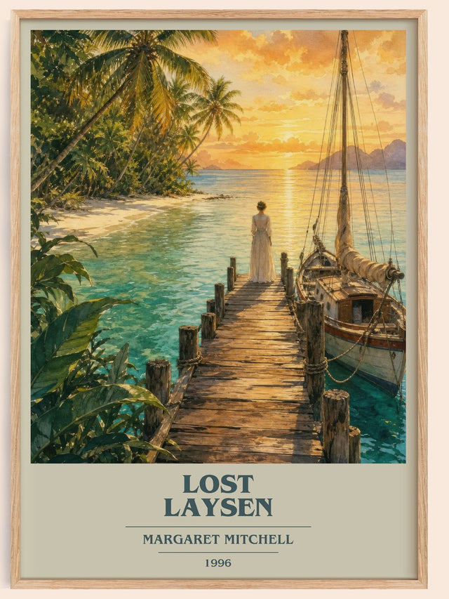 Lost Laysen Book Cover Poster by Margaret Mitchell