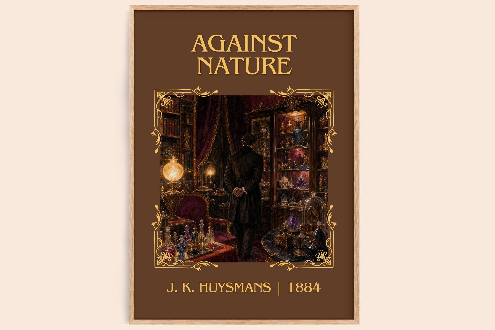 Against Nature Classic Book Art Print by J. K. Huysmans