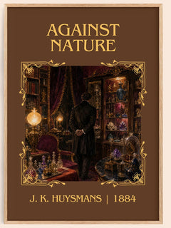 Against Nature Classic Book Art Print by J. K. Huysmans – book poster