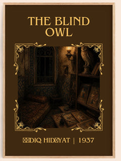 The Blind Owl Classic Book Art Print by Ṣādiq Hidāyat – book poster