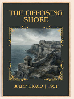 The Opposing Shore Classic Book Art Print by Julien Gracq – book poster