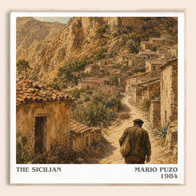 The Sicilian Literary Art Print by Mario Puzo