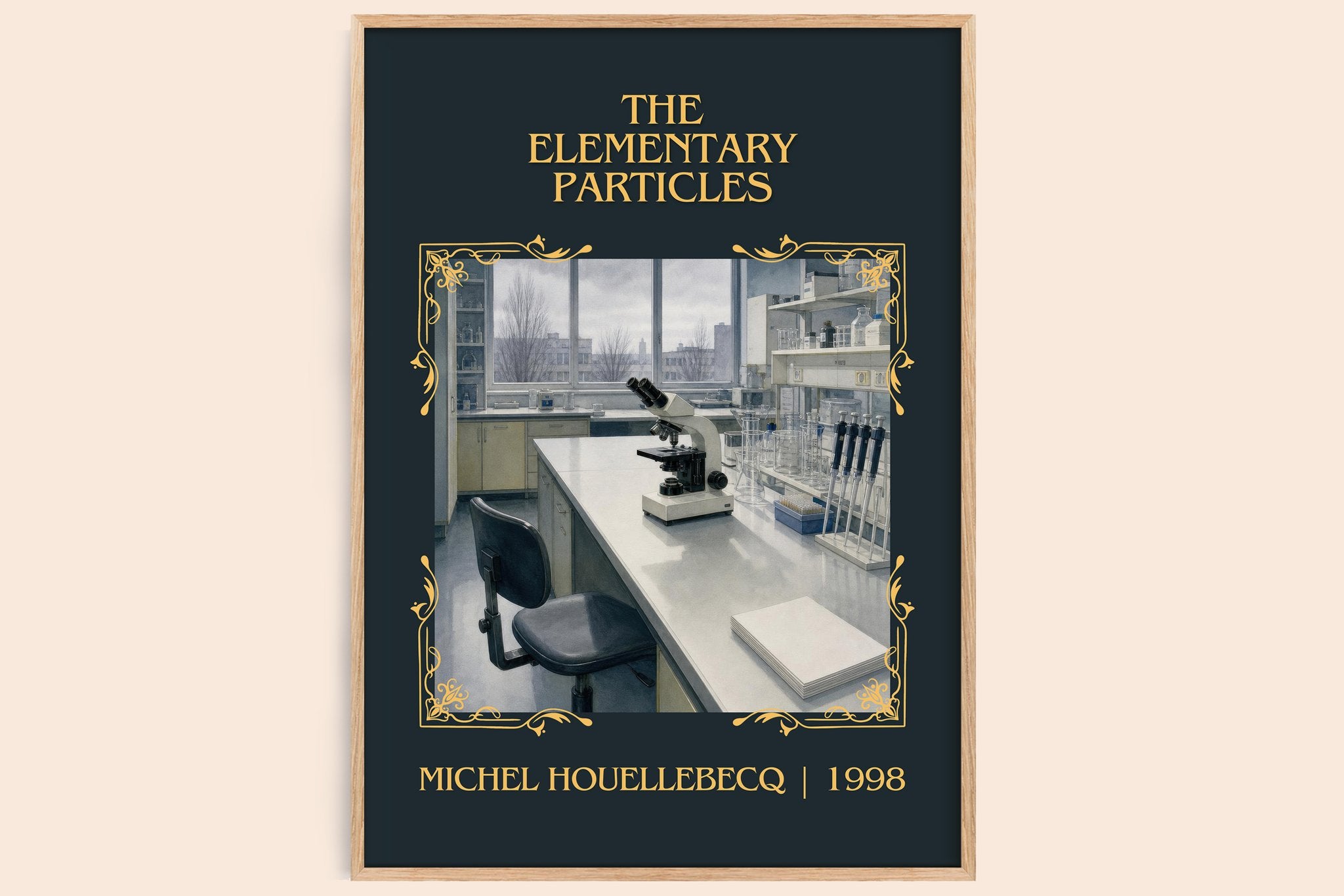 The Elementary Particles Classic Book Art Print by Michel Houellebecq