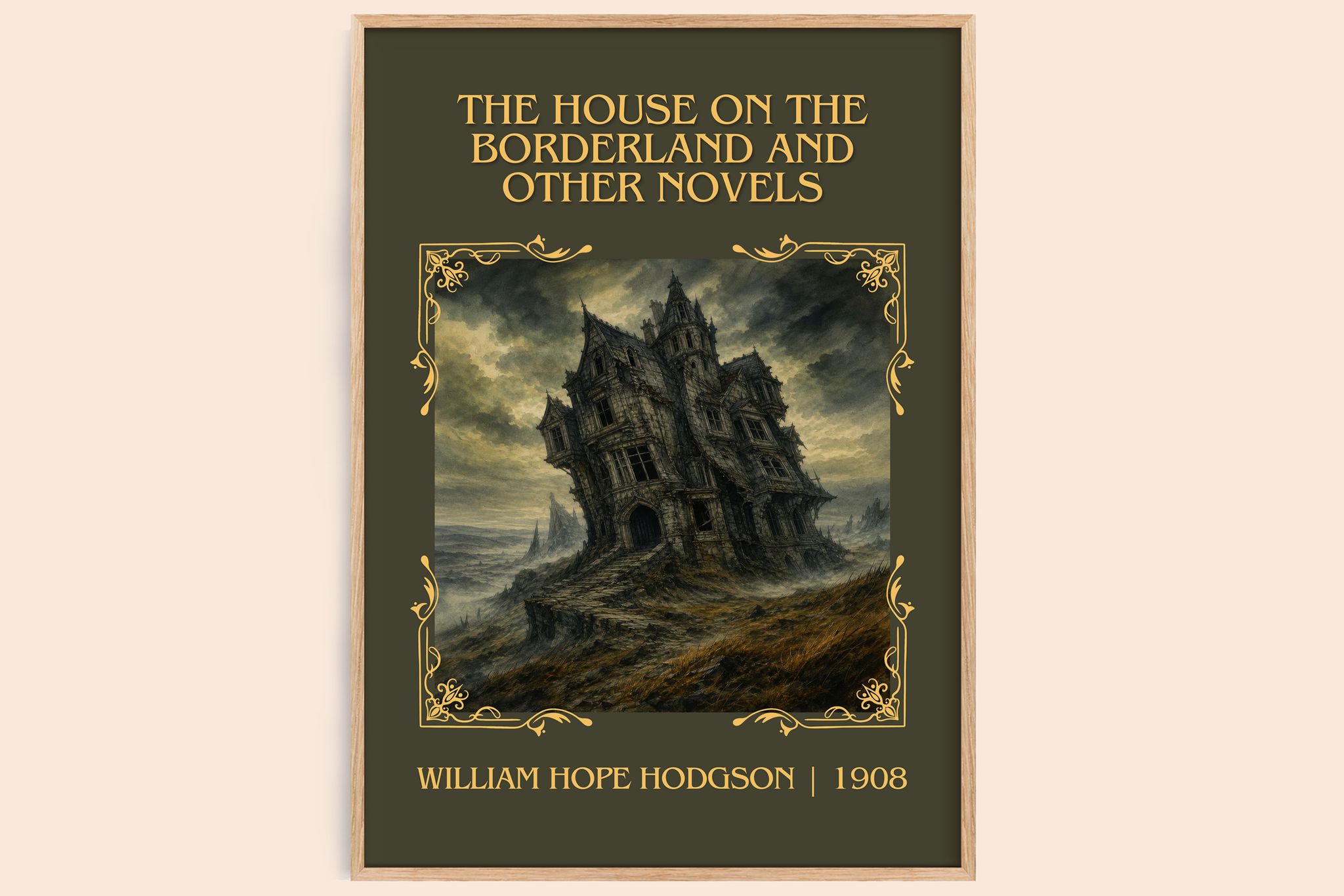 The House On The Borderland And Other Novels Classic Book Art Print by William Hope Hodgson