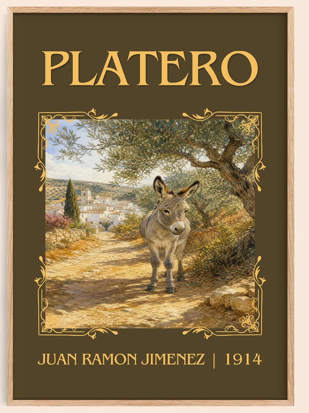 Platero Classic Book Art Print by Juan Ramón Jiménez – book poster