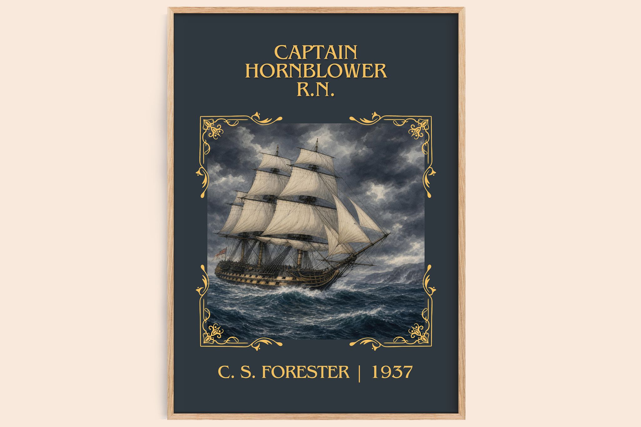 Captain Hornblower R.N. Classic Book Art Print by C. S. Forester