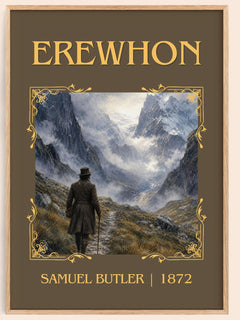 Erewhon Classic Book Art Print by Samuel Butler – book poster