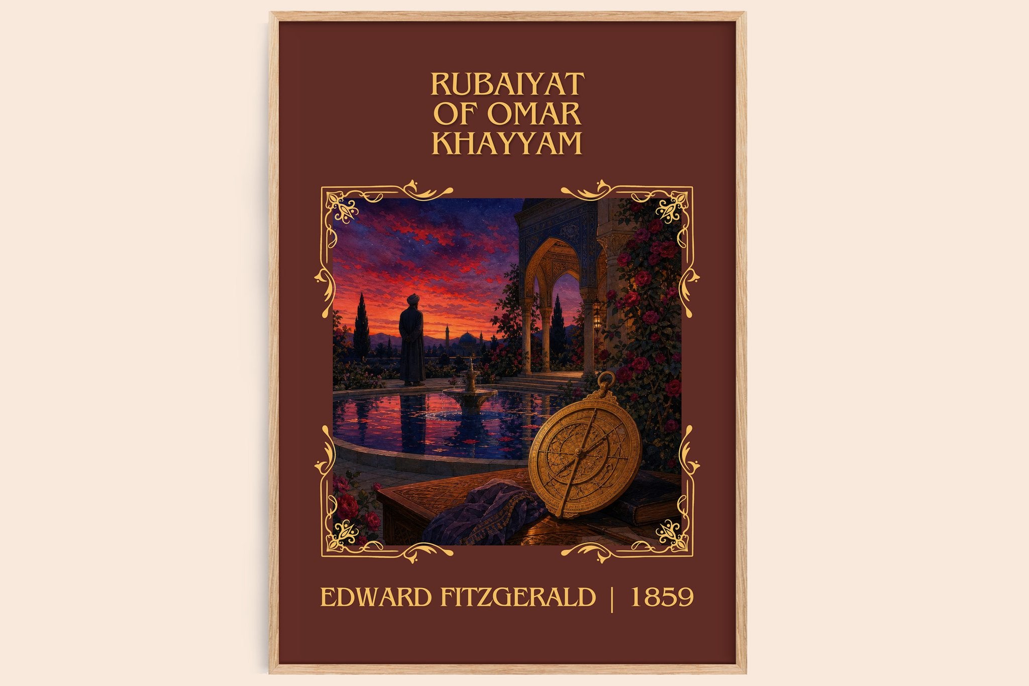 Rubaiyat of Omar Khayyam Classic Book Art Print by Edward FitzGerald