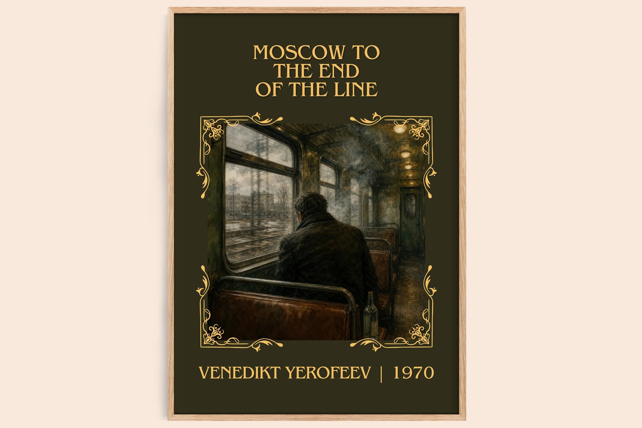 Moscow to the End of the Line Classic Book Art Print by V. Yerofeev