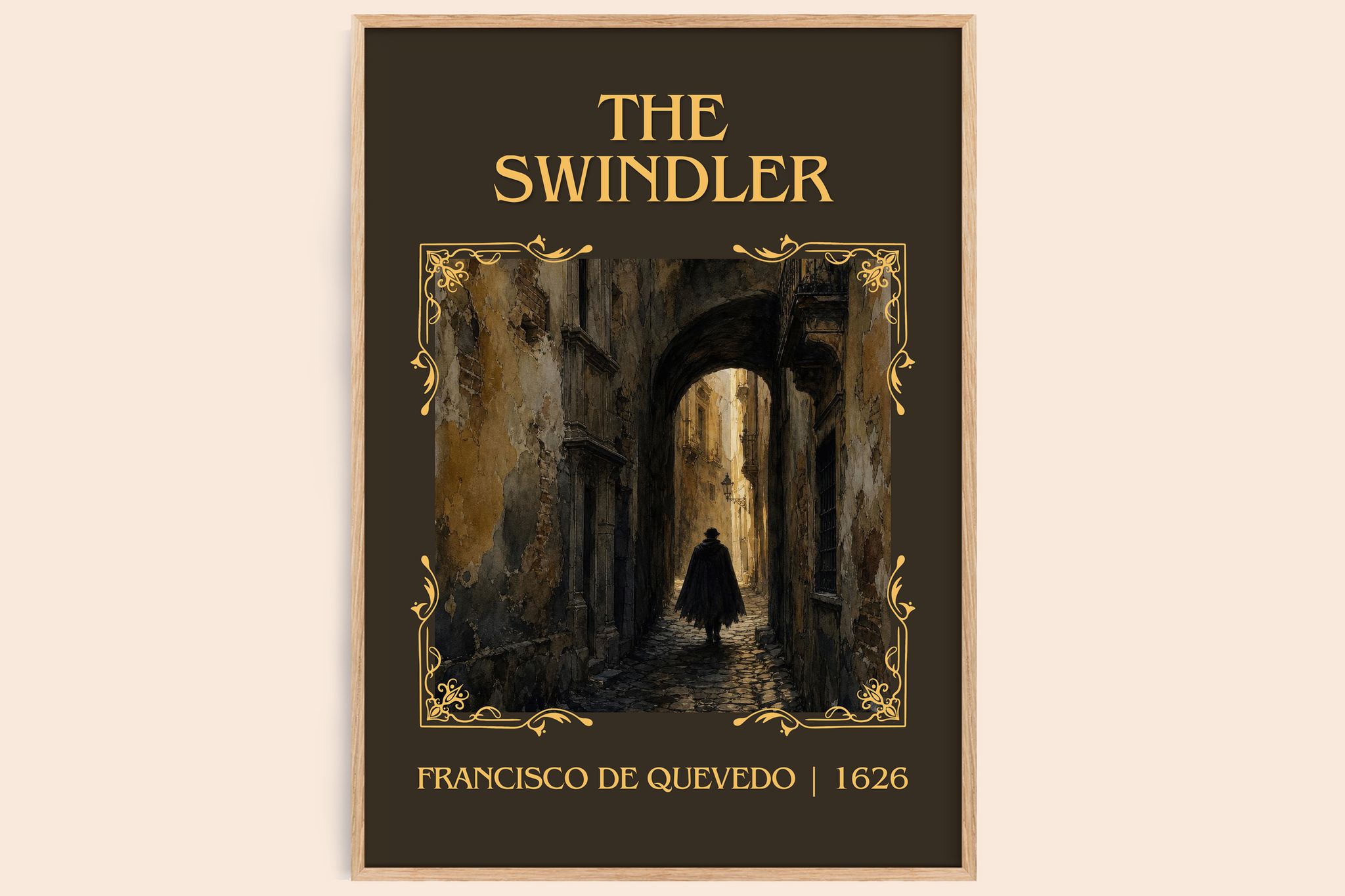 The Swindler Classic Book Art Print by Francisco de Quevedo