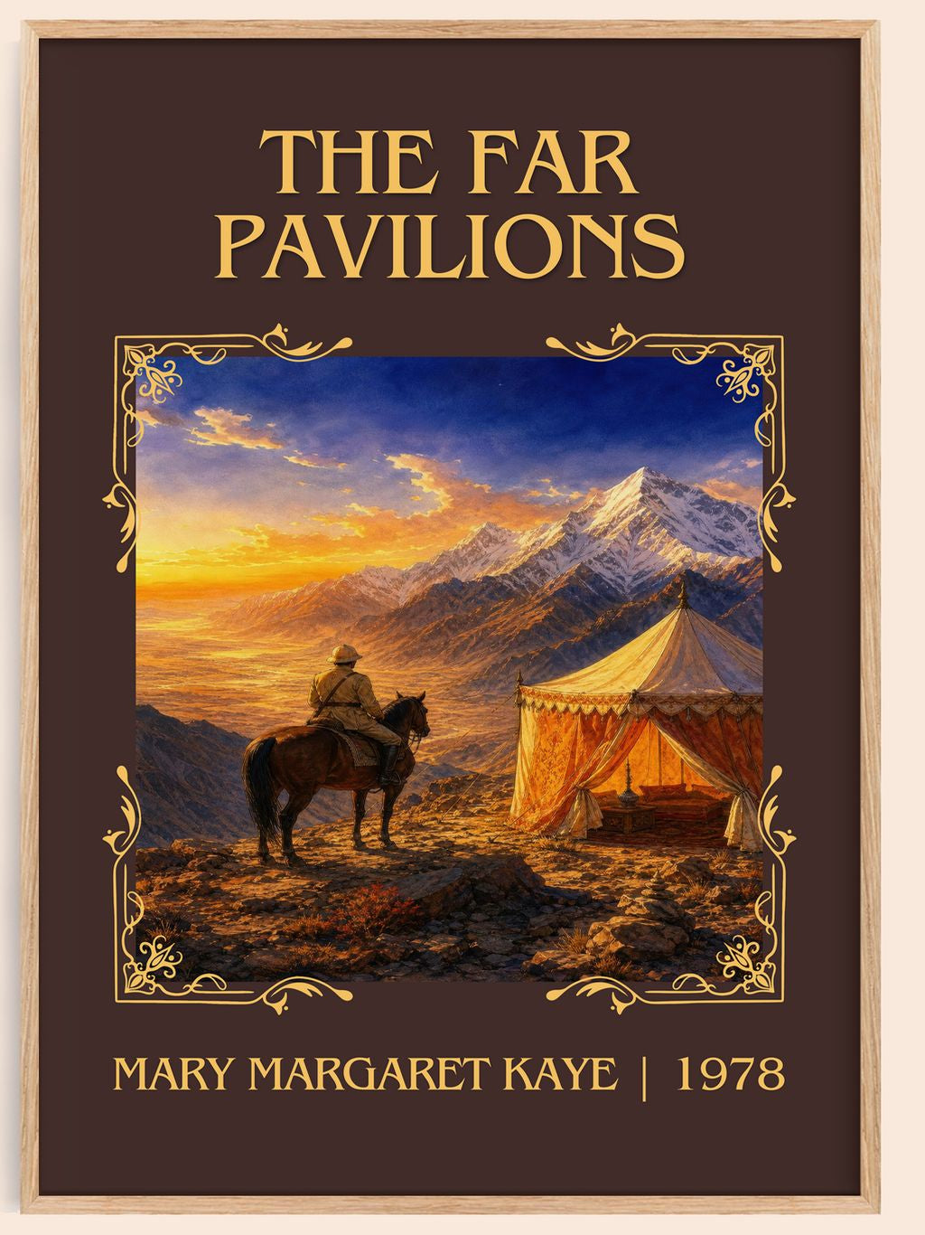 The Far Pavilions Classic Book Art Print by Mary Margaret Kaye – book poster