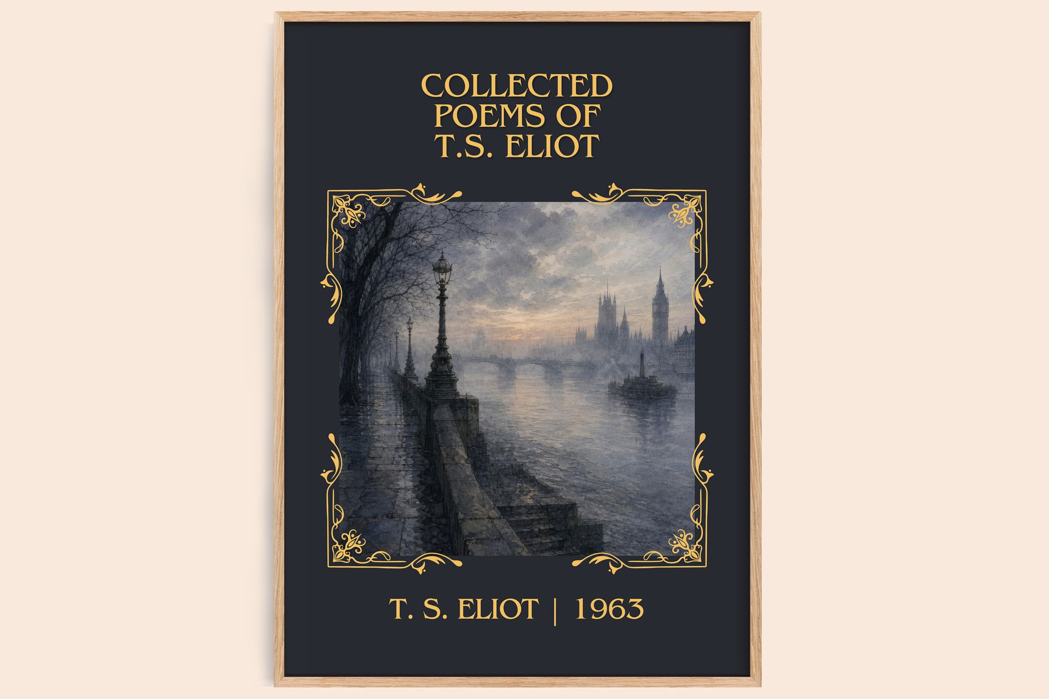 Collected Poems of T.S. Eliot Classic Book Art Print by T. S. Eliot