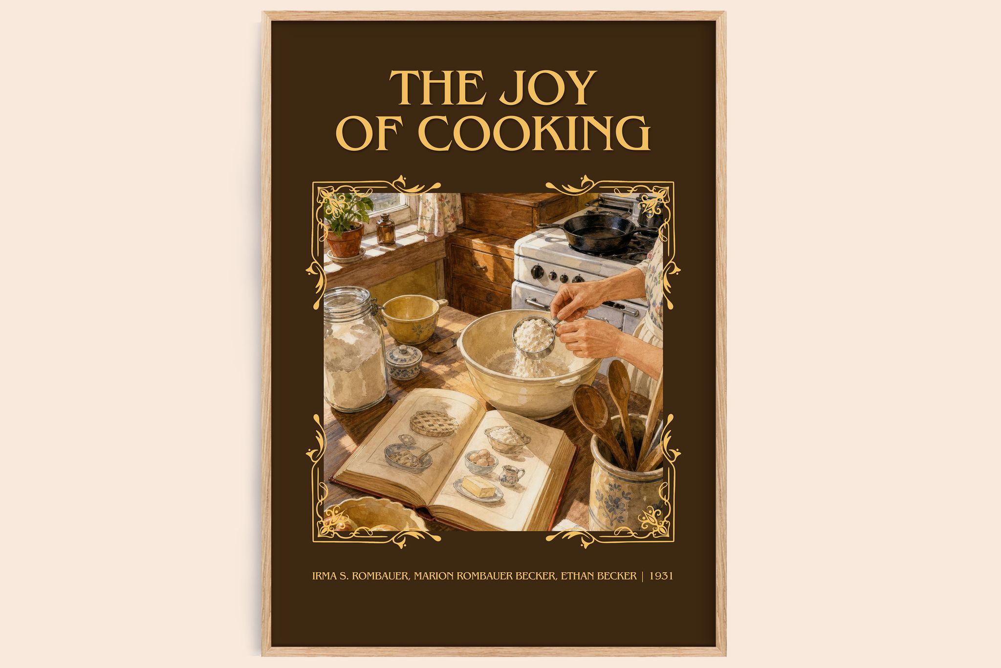 Joy of Cooking Classic Book Art Print by I. Becker