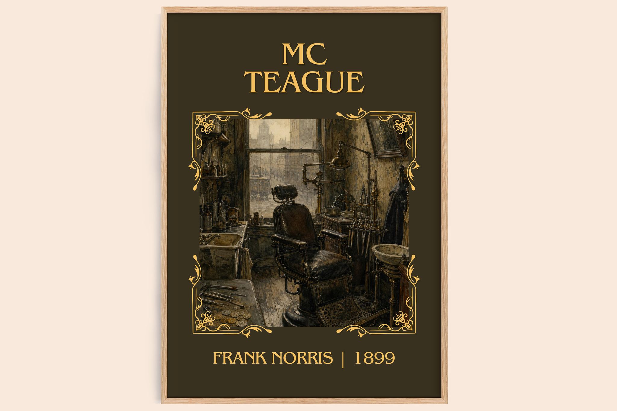 Mc Teague Classic Book Art Print by Frank Norris