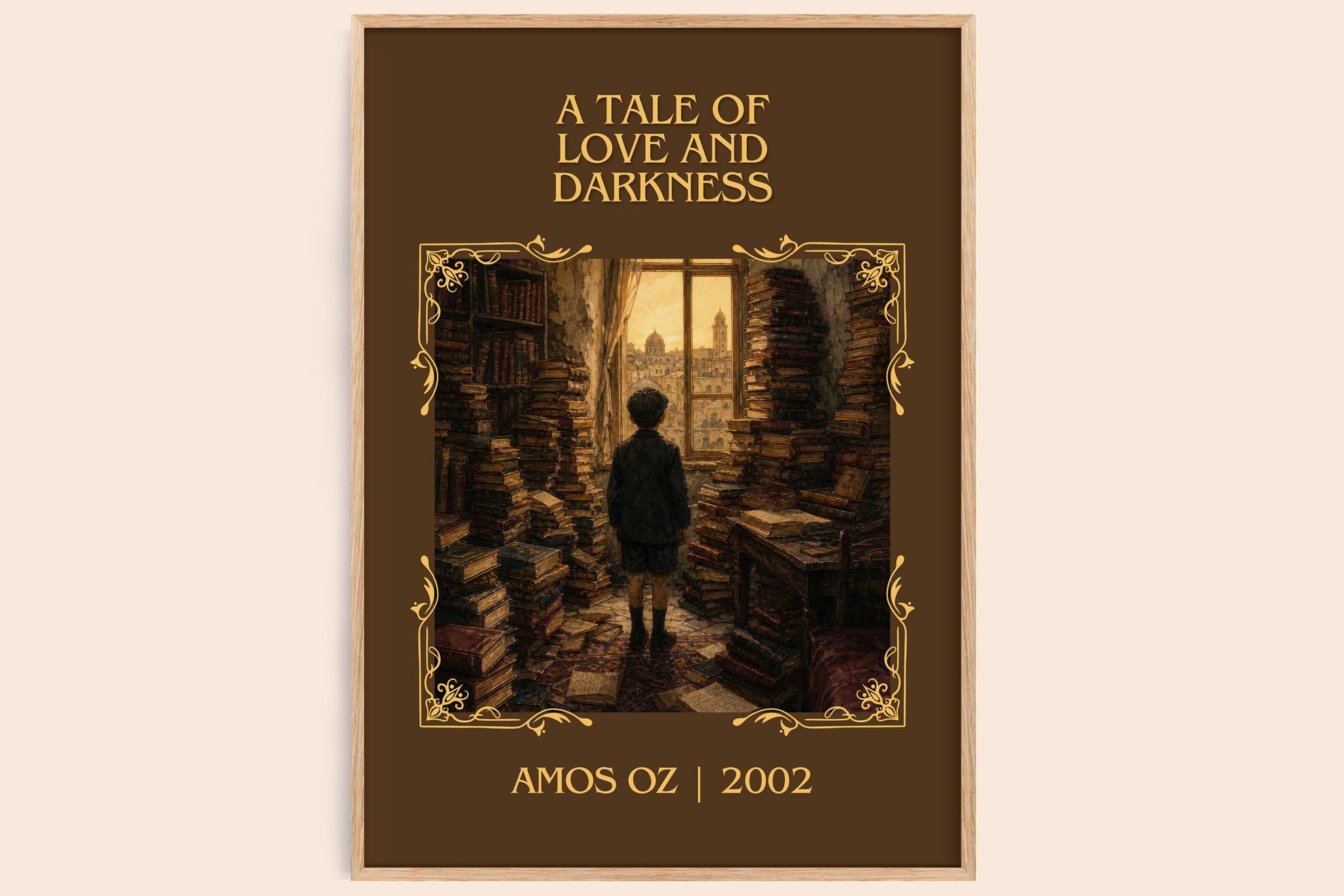 A Tale of Love and Darkness Classic Book Art Print by Amos Oz