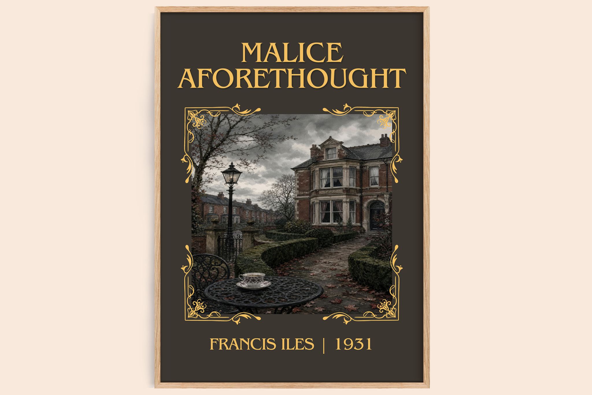 Malice Aforethought Classic Book Art Print by Francis Iles