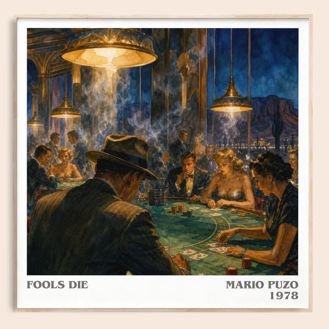 Fools Die Literary Art Print by Mario Puzo