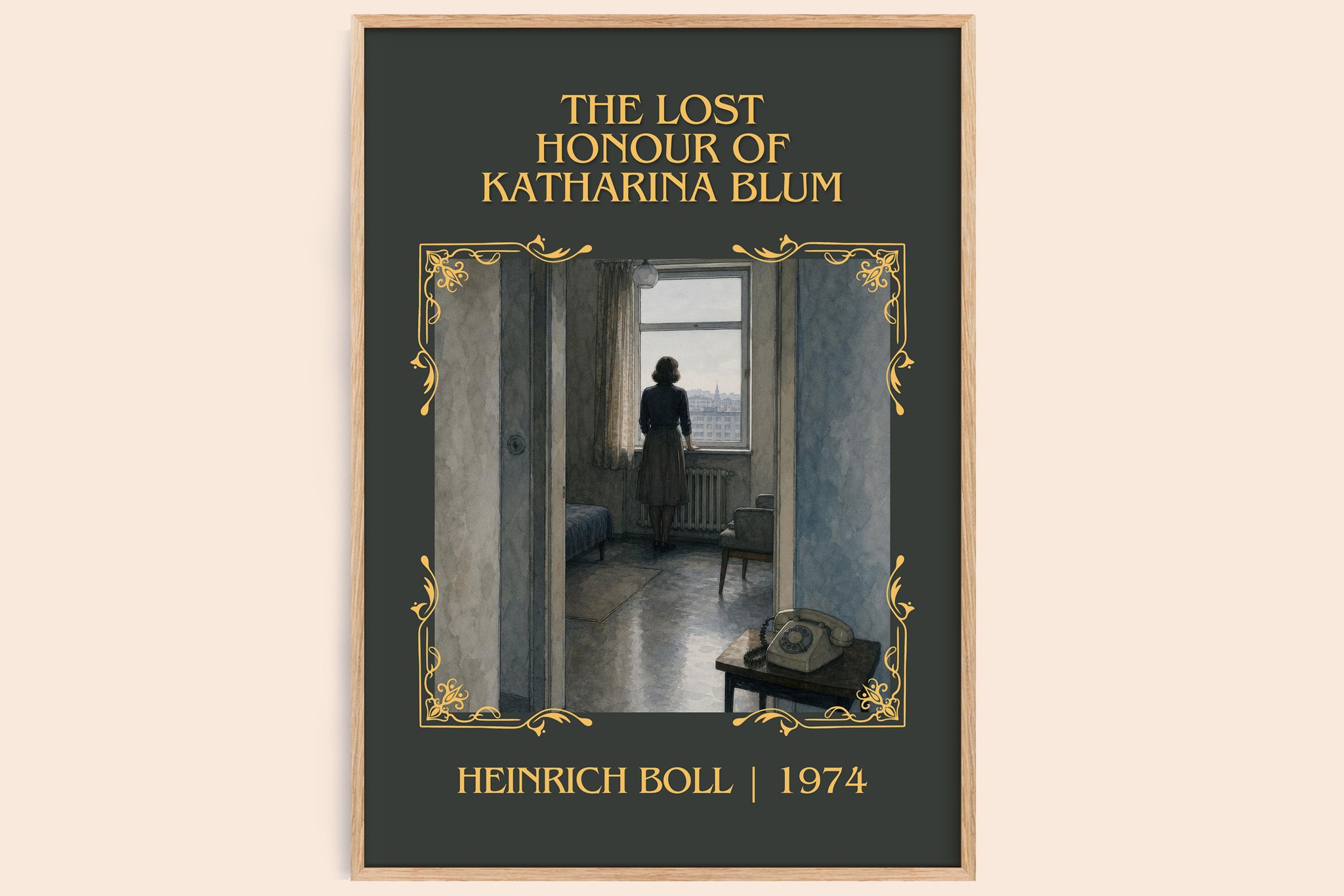 Lost Honour of Katharina Blum Classic Book Art Print by Heinrich Böll
