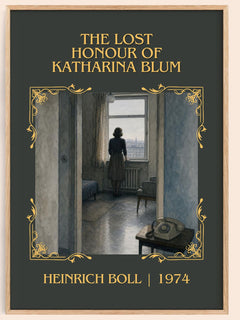 Lost Honour of Katharina Blum Classic Book Art Print by Heinrich Böll – book poster