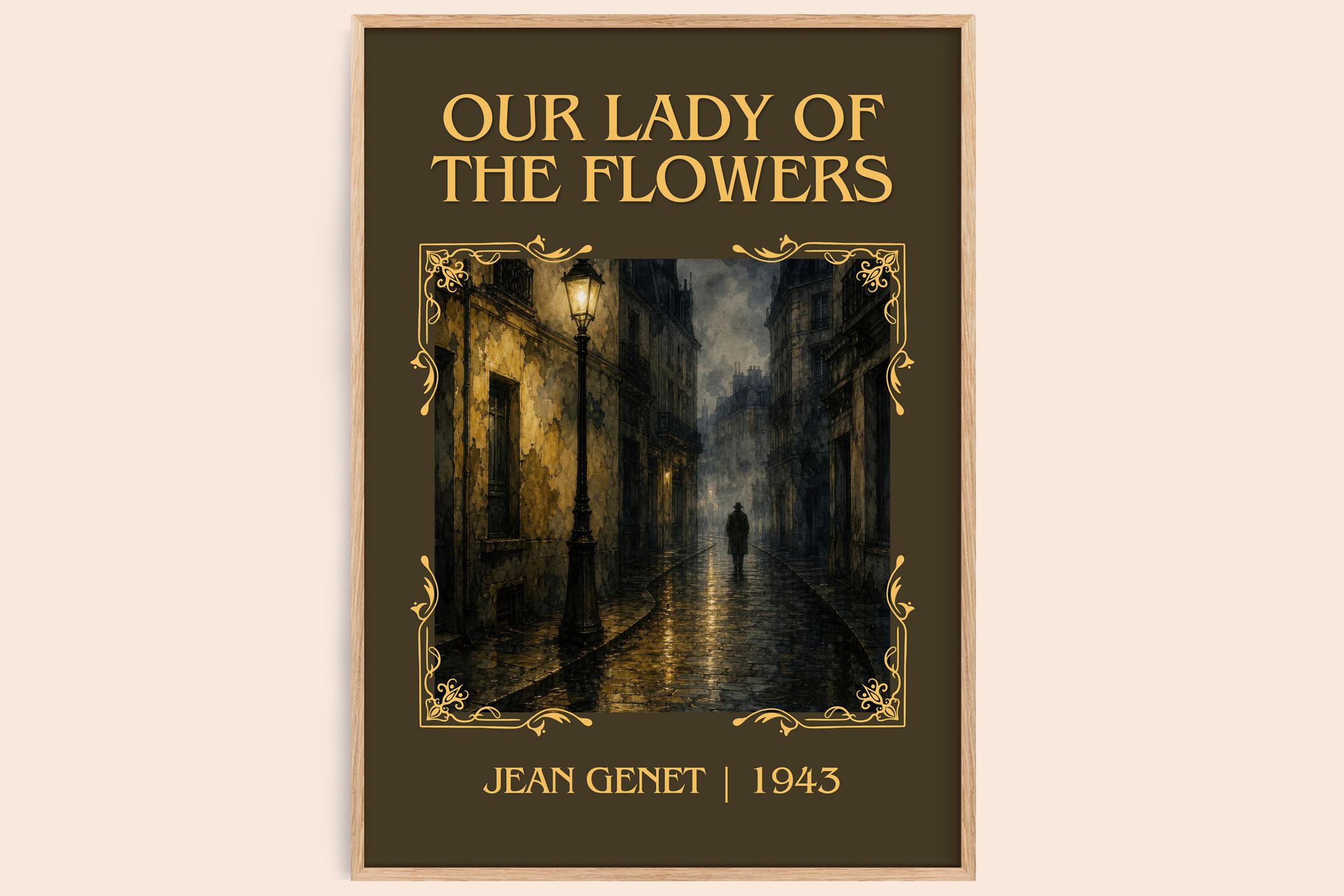 Our Lady of the Flowers Classic Book Art Print by Jean Genet