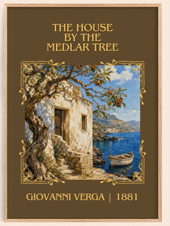 The House by the Medlar Tree Classic Book Art Print by Giovanni Verga – book poster