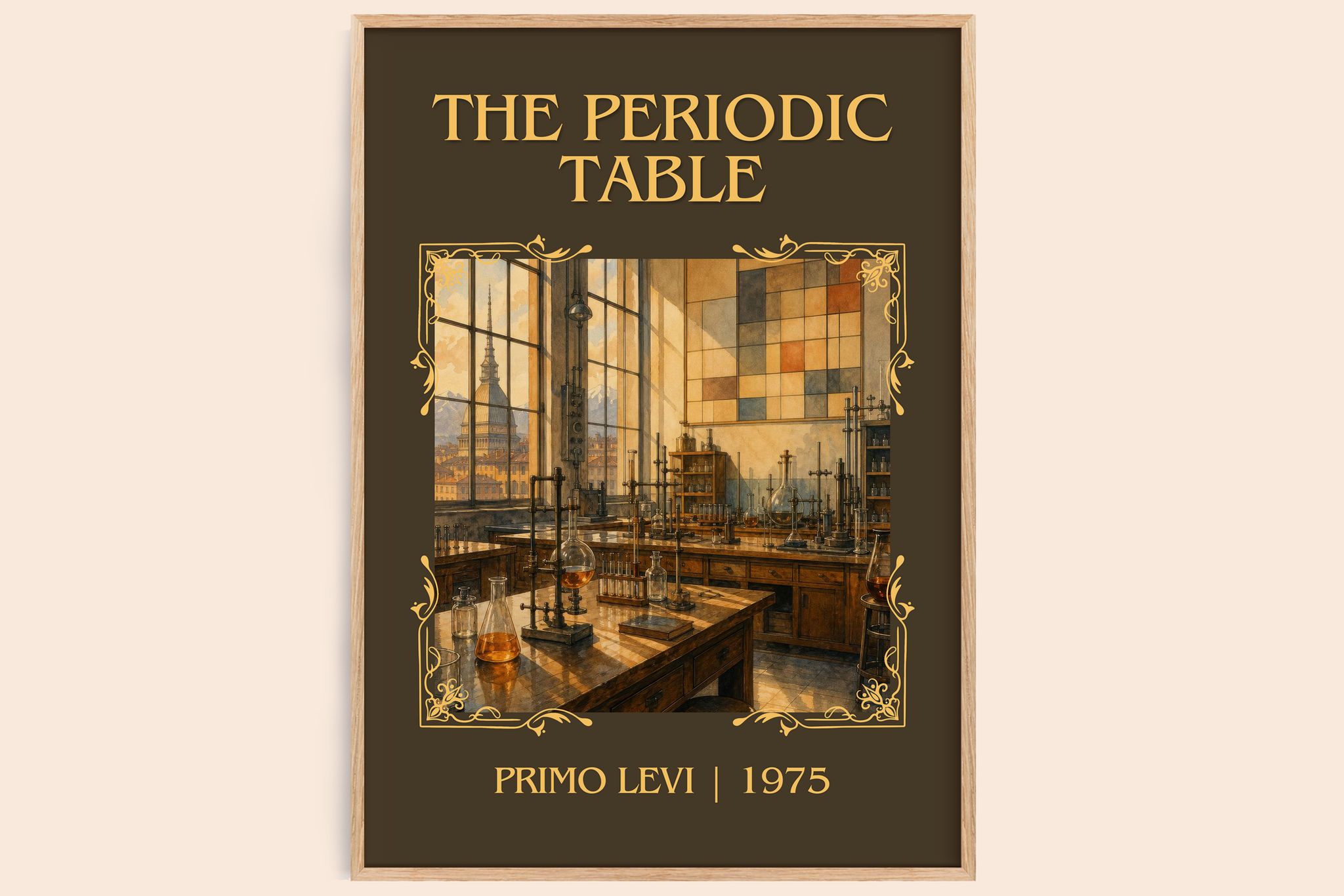 The Periodic Table Classic Book Art Print by Primo Levi