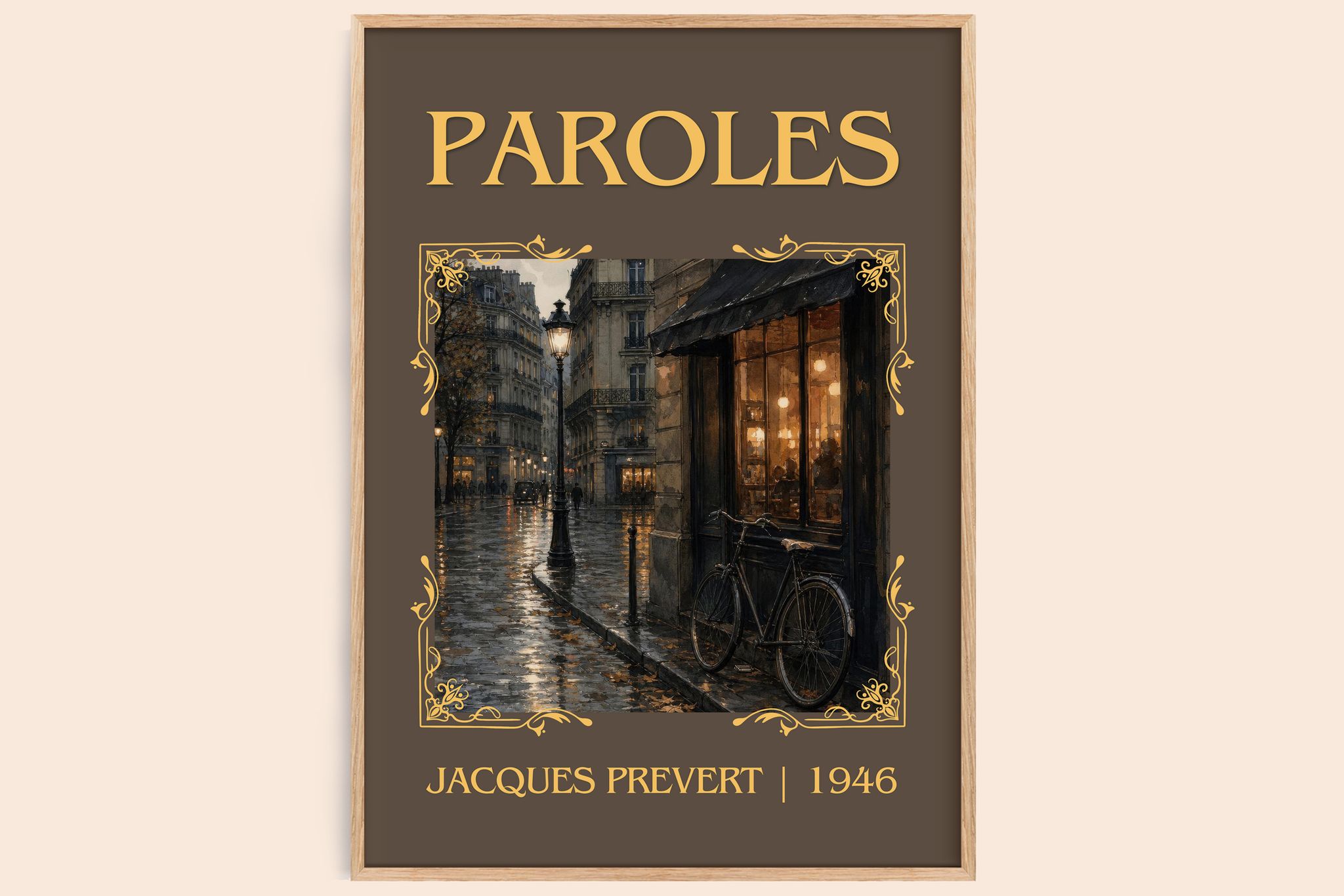 Paroles Classic Book Art Print by Jacques Prévert