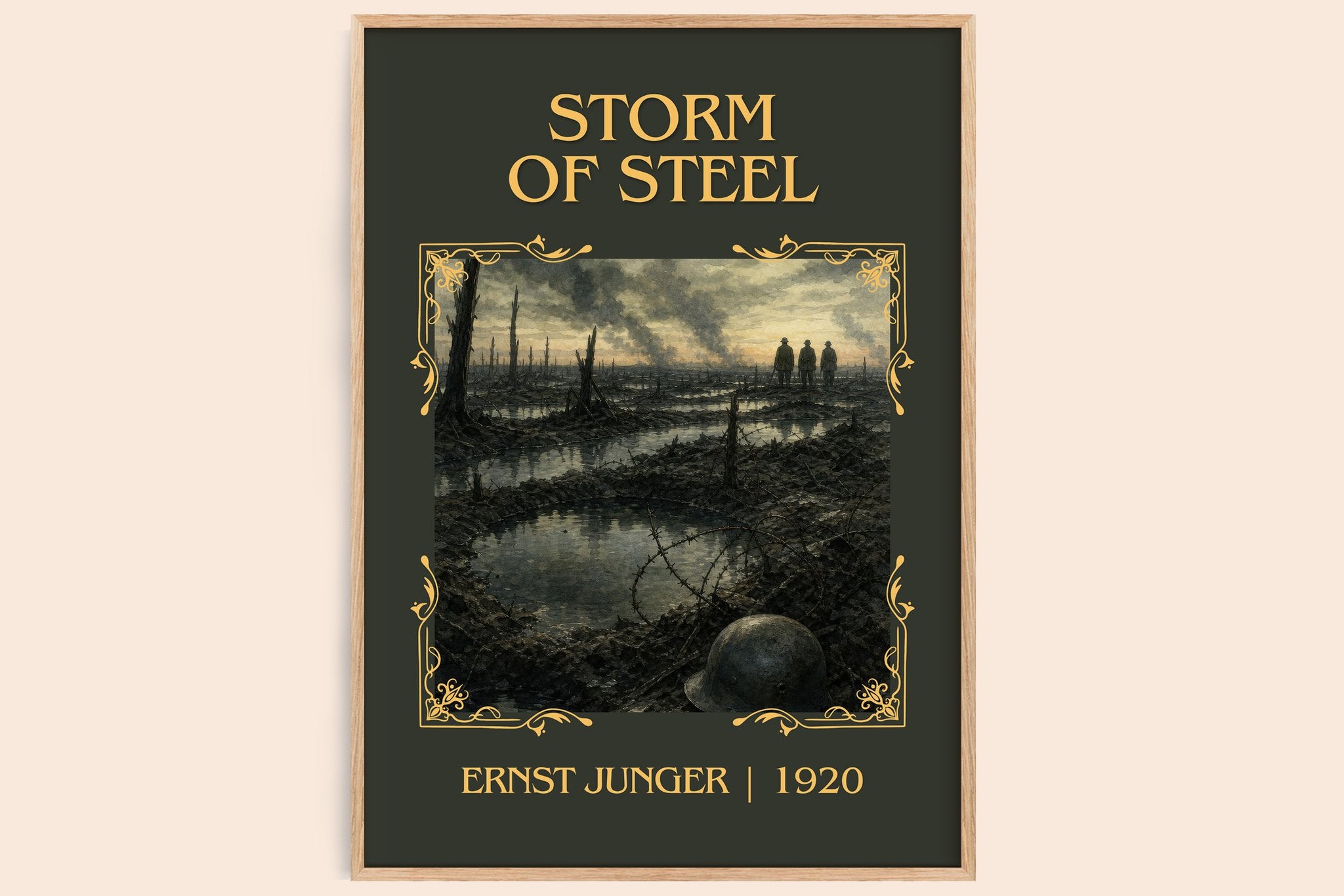 Storm of Steel Classic Book Art Print by Ernst Jünger