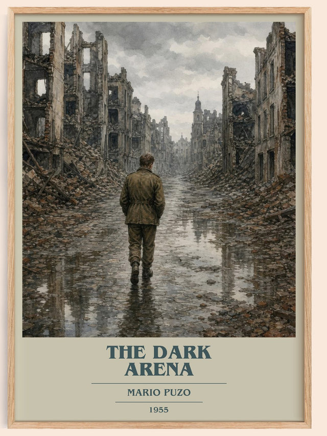 The Dark Arena Book Cover Poster by Mario Puzo