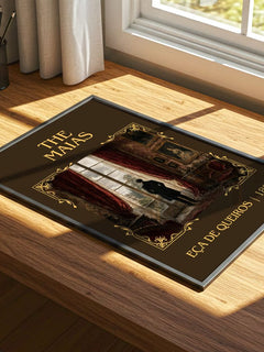 The Maias Classic Book Art Print by Eça de Queirós – print on a sunlit desk