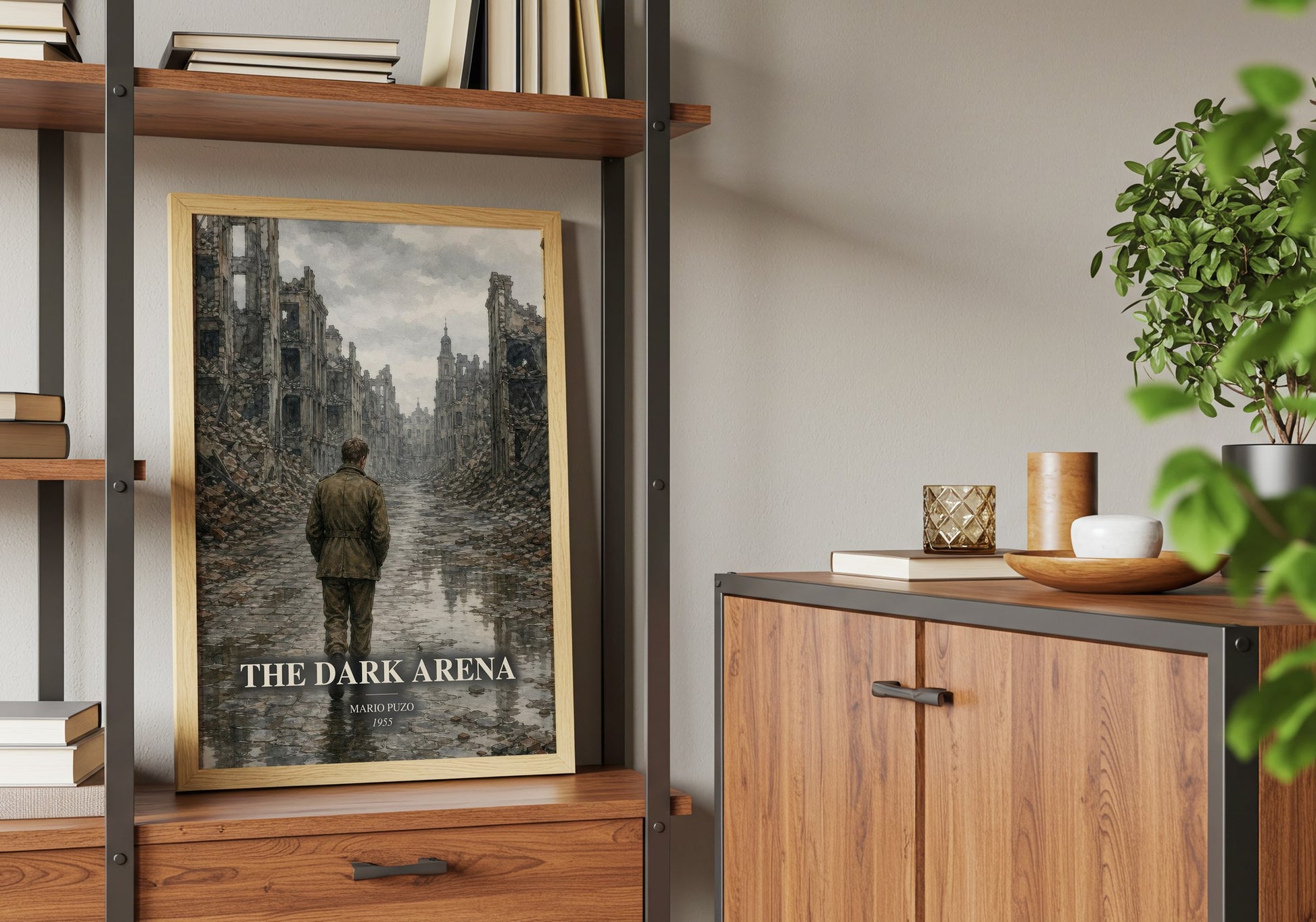 The Dark Arena book watercolour illustration paper finish options – matte satin gloss