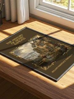 History Of Henry Esmond Classic Book Art Print by W. Thackeray – print on a sunlit desk