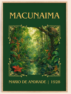 Macunaíma Classic Book Art Print by Mario de Andrade – book poster
