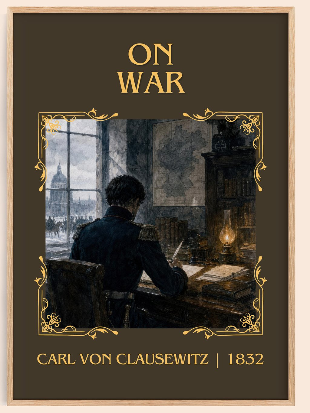 On War Classic Book Art Print by Carl Von Clausewitz – book poster