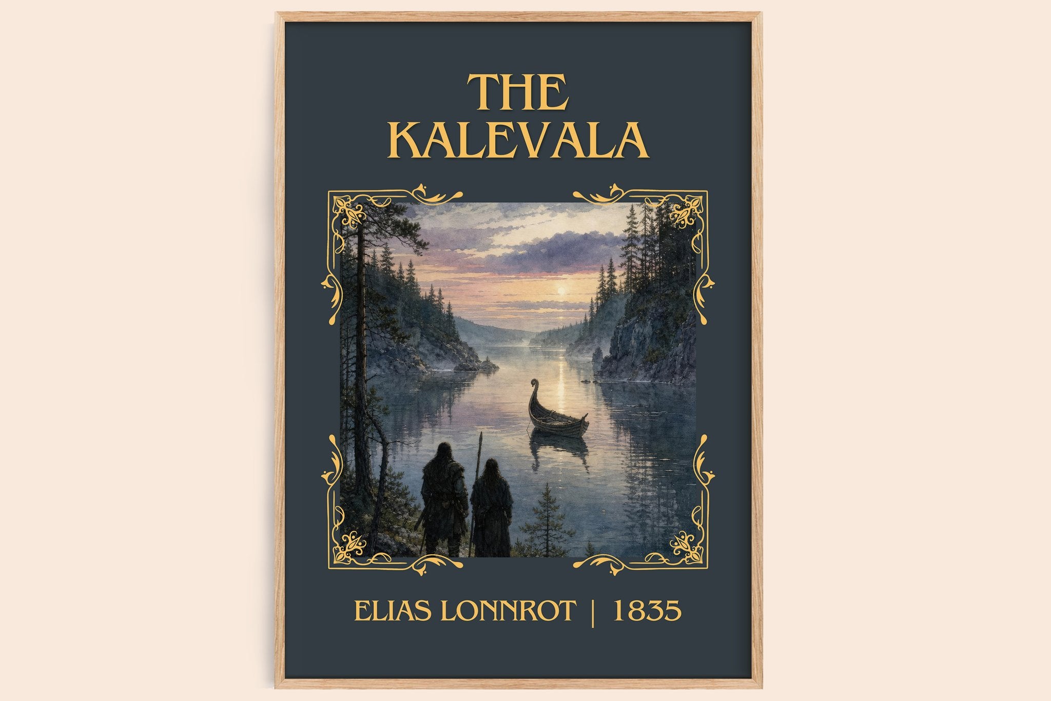 The Kalevala Classic Book Art Print by Elias Lönnrot