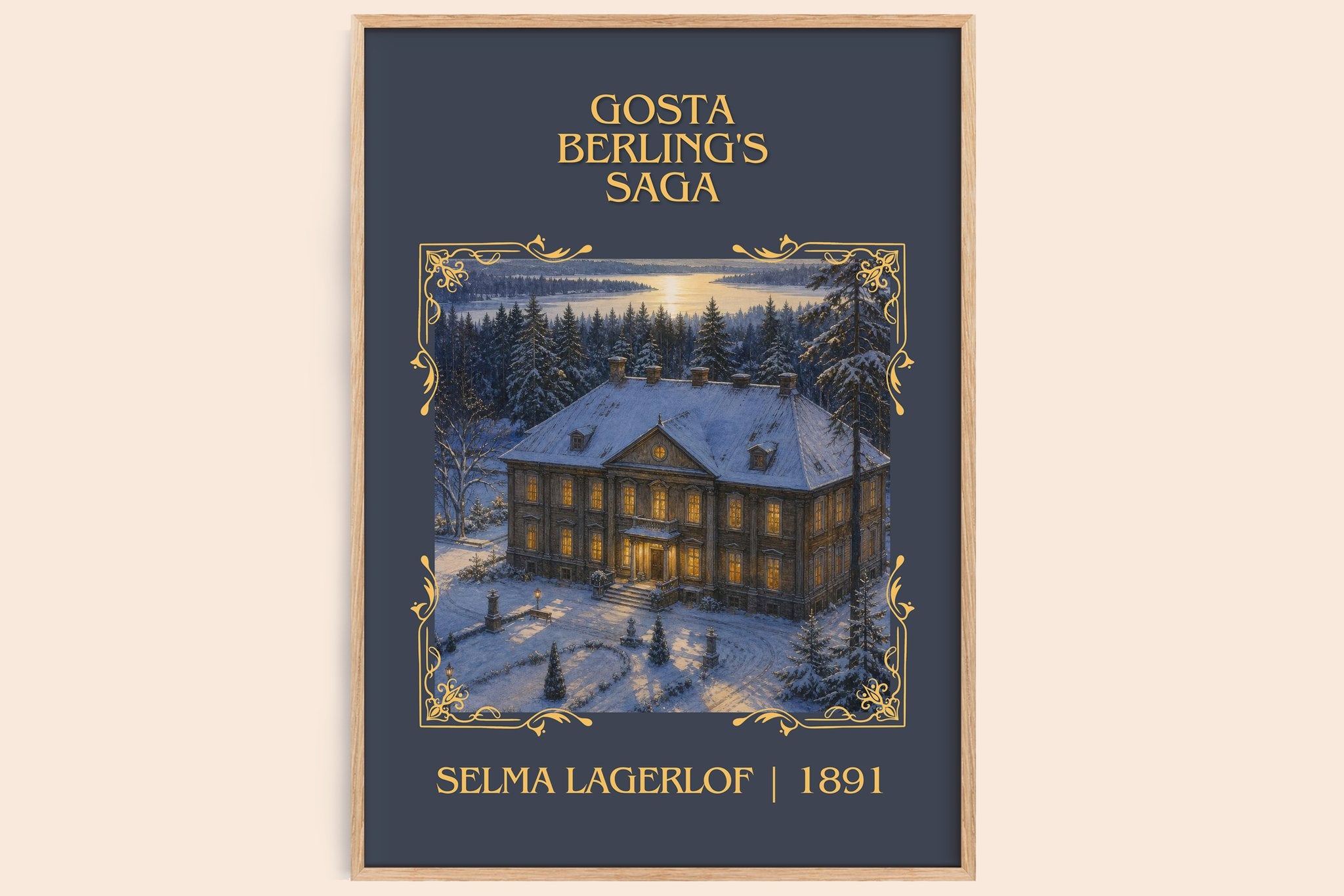 Gösta Berling's Saga Classic Book Art Print by Selma Lagerlöf
