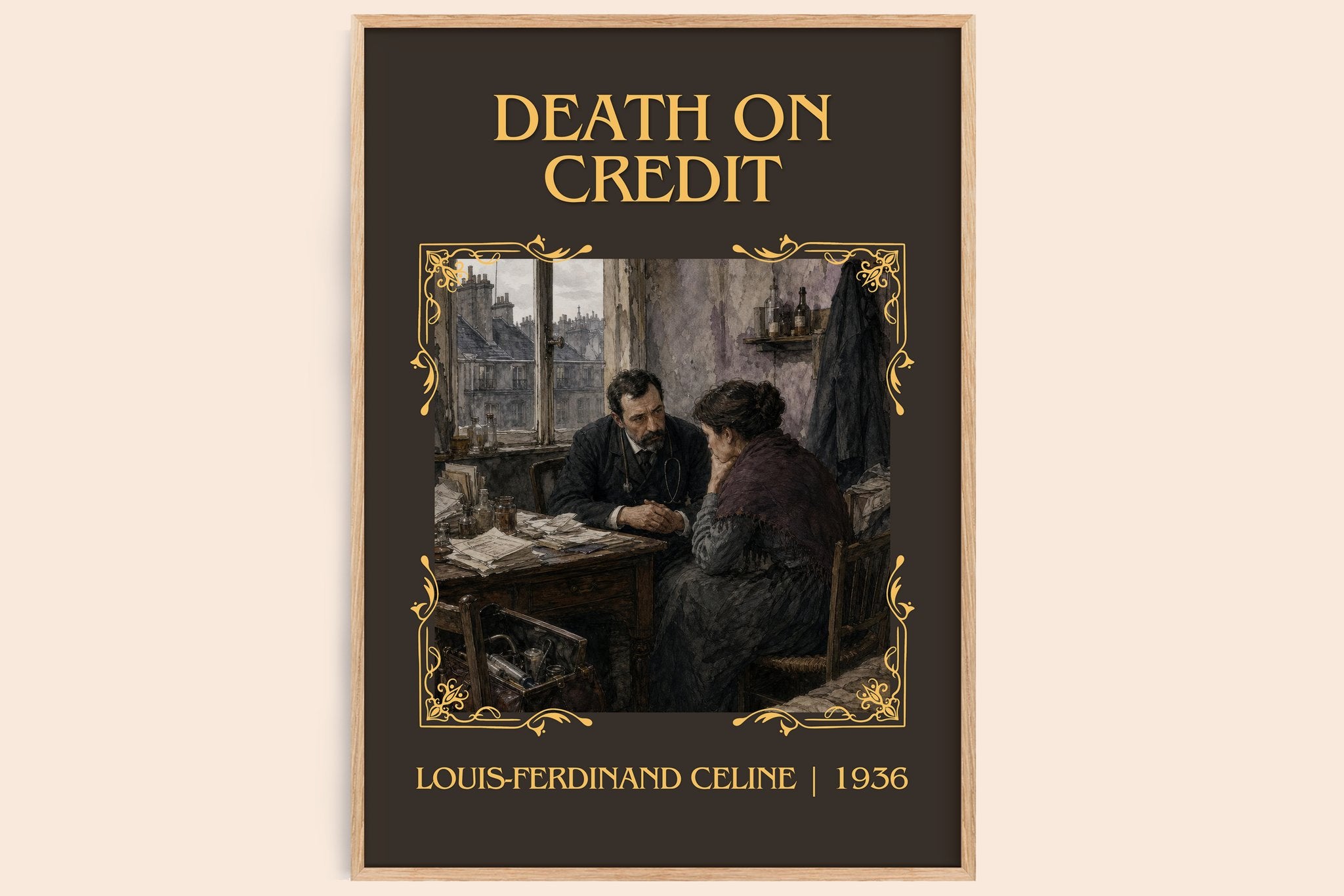 Death on Credit Classic Book Art Print by Louis-Ferdinand Céline
