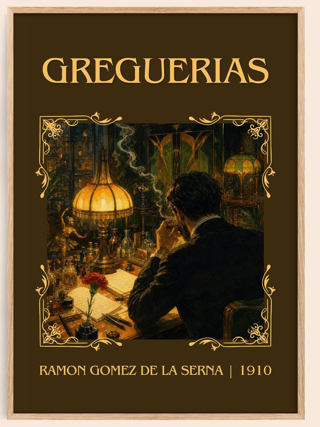 Greguerias Classic Book Art Print by Ramón Gómez de la Serna – book poster