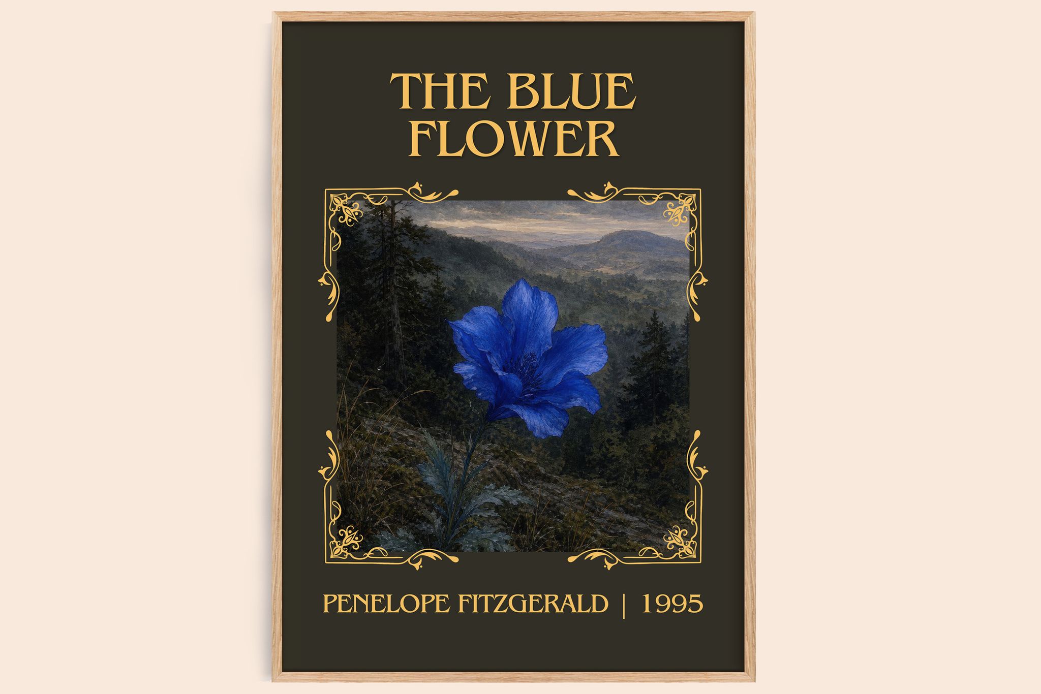 The Blue Flower Classic Book Art Print by Penelope Fitzgerald