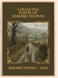 Collected Poems Of Edward Thomas Classic Book Art Print by E. Thomas – book poster