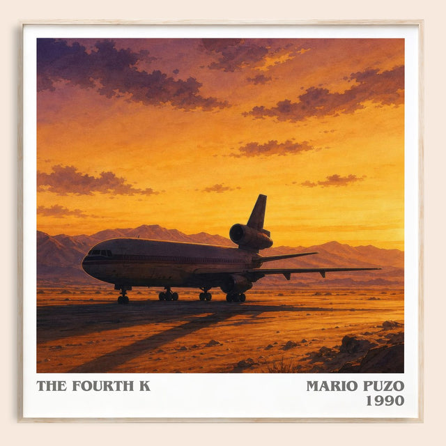 The Fourth K Literary Art Print by Mario Puzo