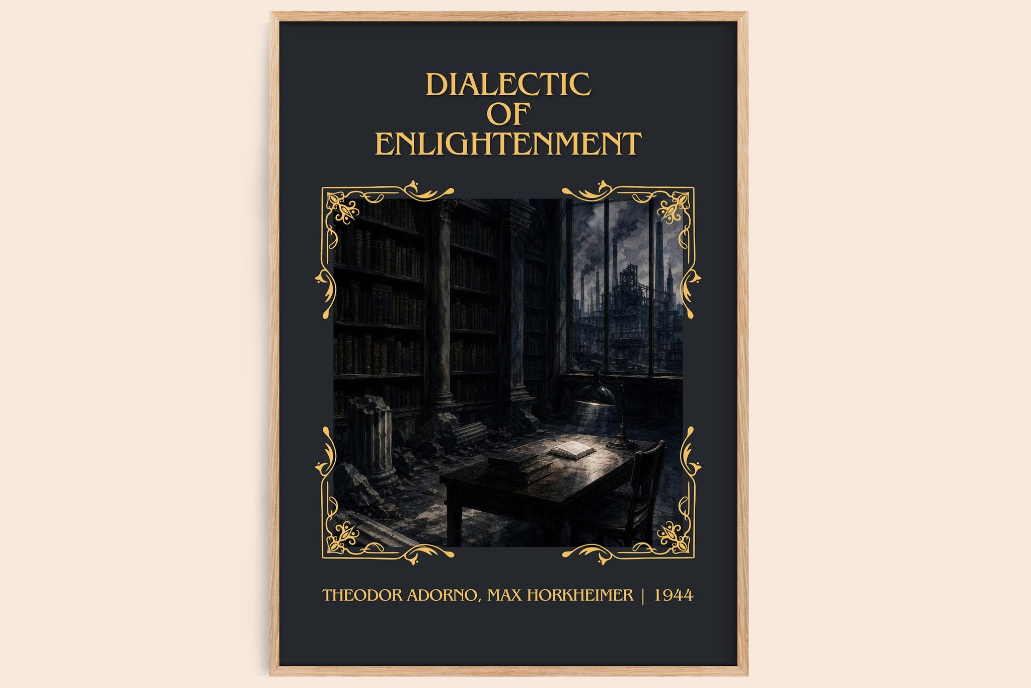 Dialectic Of Enlightenment Classic Book Art Print by T. Horkheimer