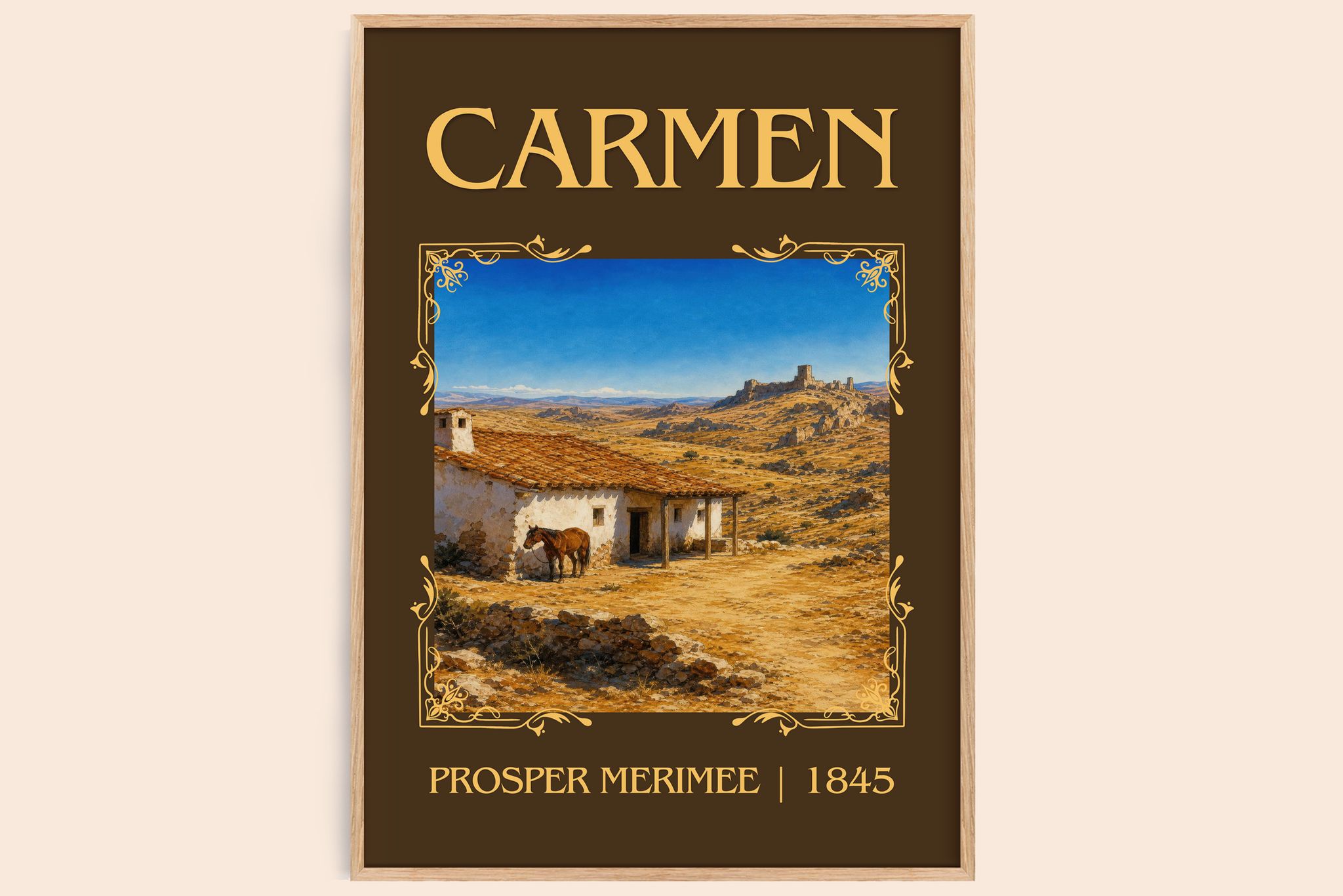 Carmen Classic Book Art Print by Prosper Mérimée
