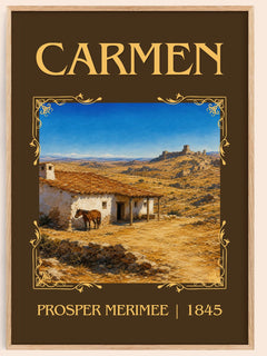 Carmen Classic Book Art Print by Prosper Mérimée – book poster